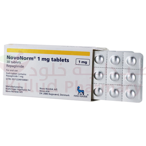 Buy Novonorm Tablet 1 Mg 30 PC Online - Kulud Pharmacy