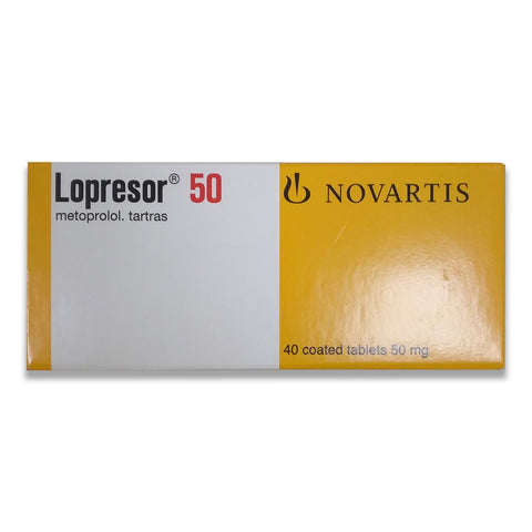 Buy Lopresor Tablet 50 Mg 40 PC Online - Kulud Pharmacy