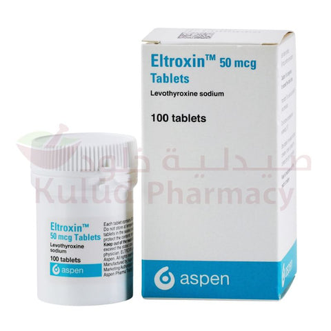 Buy Eltroxin 50Mcg Tab 100'S Tablet 50 Mcg 100 PC Online - Kulud Pharmacy