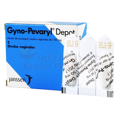 Buy Gyno Pevaryl Depot Vaginal Suppository 150 Mg 2 PC Online - Kulud Pharmacy