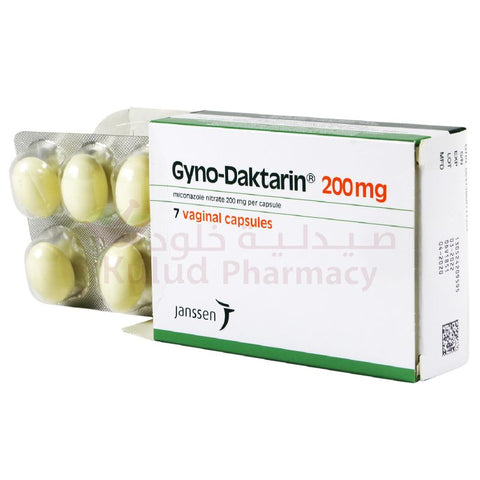 Buy Gyno Daktarin Vaginal Suppository 200Mg 7 PC Online - Kulud Pharmacy
