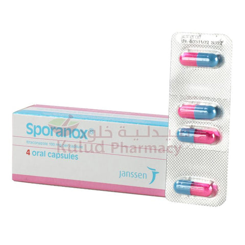 Buy Sporanox Capsule 100 Mg 4 PC Online - Kulud Pharmacy