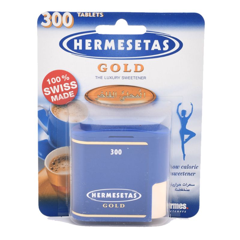 Hermesetas Gold Luxury Sweetener Candy 300 PC | Artificial Sweeteners Hermesetas Gold Luxury Sweetener Candy 300 PC | Artificial Sweeteners