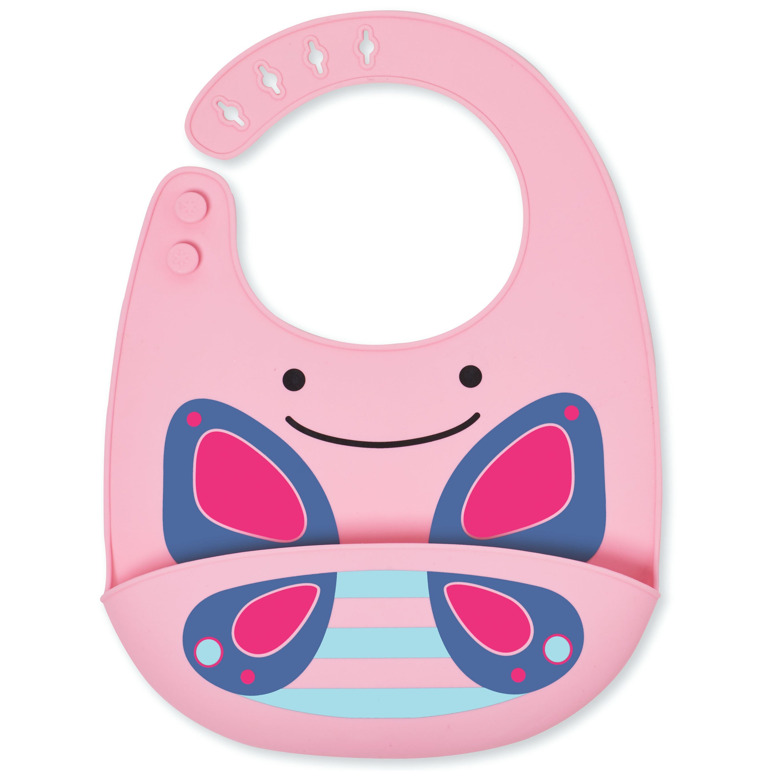 Skip Hop Zoo Fold & Go Silicone Bib Butterfly | المرايل Skip Hop Zoo Fold & Go Silicone Bib Butterfly | المرايل
