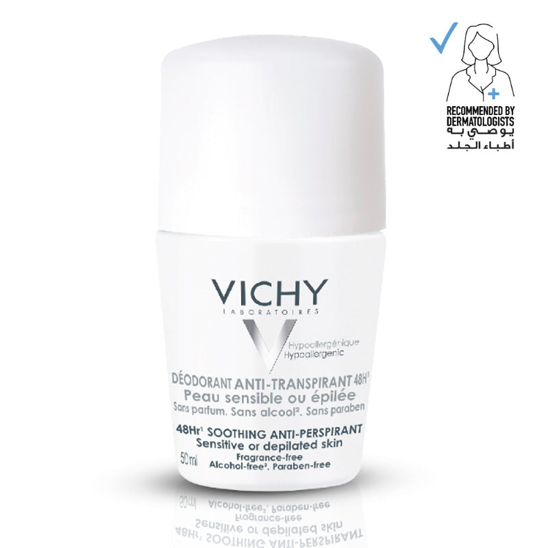 Vichy Deodorant Roll-On Soothing 50ml | Deodorants & Body Powders