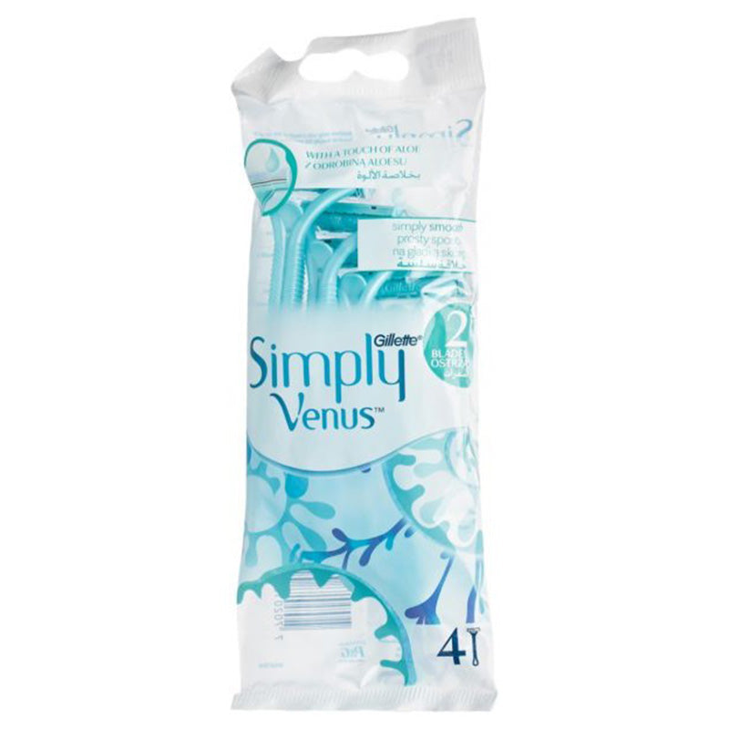 Gillette Simply Venus2 Bag 4'S | Ladies Razors & Blades Gillette Simply Venus2 Bag 4'S | Ladies Razors & Blades