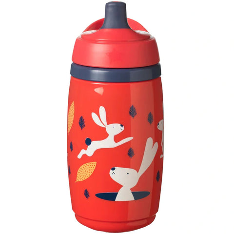 Tommee Tippee Insulated Sportee Water Bottle Leak & Shake-Proof, 266Ml (Red)