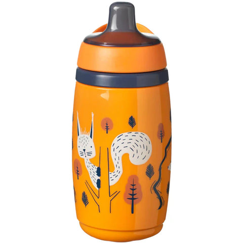 Tommee Tippee Insulated Sportee Water Bottle Leak & Shake-Proof, 266Ml (Orange)