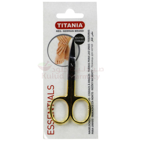 Buy Titania Gold-Plated Nail Scissor 1 PC Online - Kulud Pharmacy
