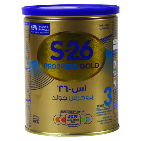 Buy S-26 Progress Gold 3 Milk Formula 400 GM Online - Kulud Pharmacy