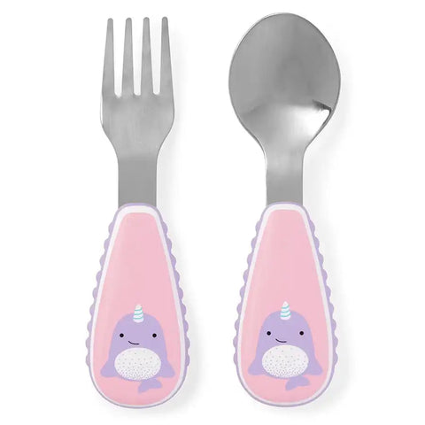 Skip Hop Zootensils Fork & Spoon (Narwhal)