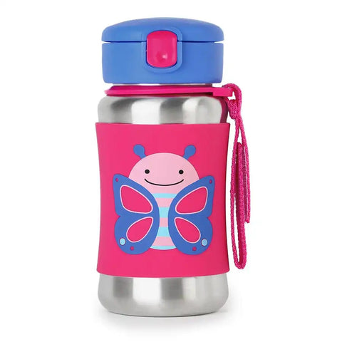 Skip Hop Zoo Ss Straw Bottle (Butterfly)