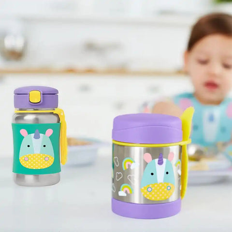 Skip Hop Zoo Ss Straw Bottle (Unicorn)