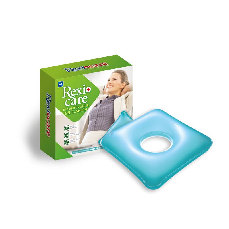 Rr Square Decubitus Ulcer Cushion With Air Pump Gel Pack 1 PC | Back Rest & Cushions Rr Square Decubitus Ulcer Cushion With Air Pump Gel Pack 1 PC | Back Rest & Cushions