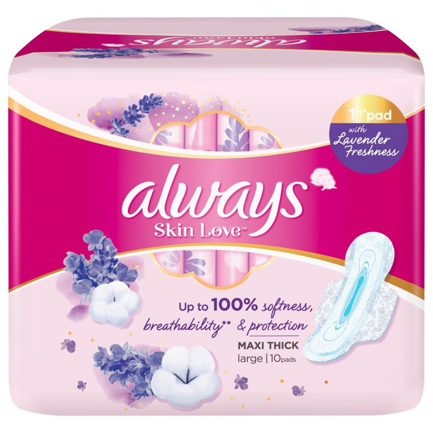 Always Skin Love Large Sanitary Pads 10 PC | Sanitary Pads Always Skin Love Large Sanitary Pads 10 PC | Sanitary Pads