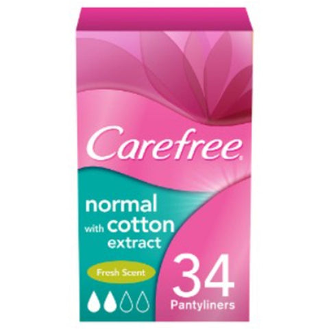 Buy Carefree Breathable Fresh Sanitary Pads 34 PC Online - Kulud Pharmacy