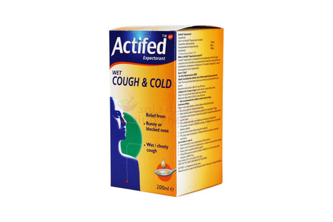 Buy Actifed Expectorant Syrup 200 ML Online - Kulud Pharmacy