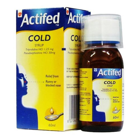 Buy Actifed Syrup 200 ML Online - Kulud Pharmacy