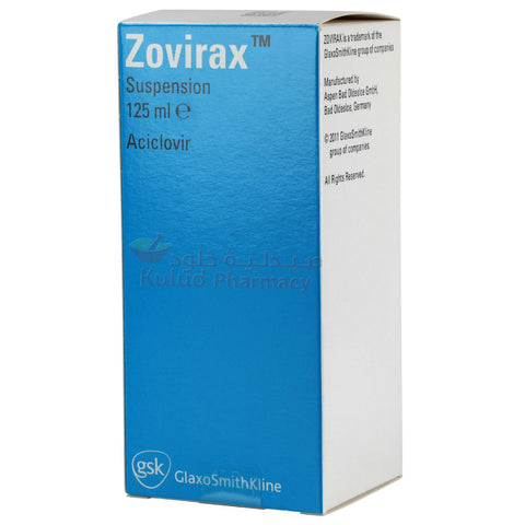 Buy Zovirax Suspension 125 Mg 125 ML Online - Kulud Pharmacy