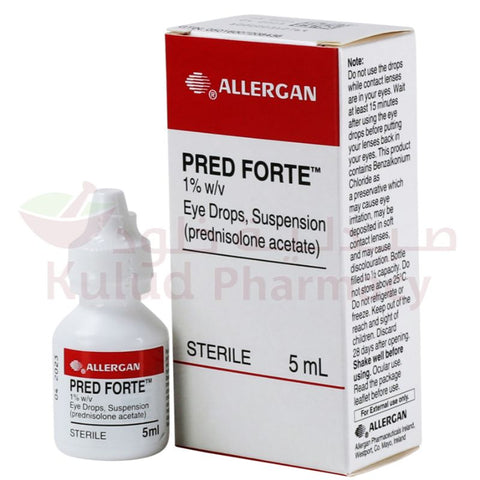 Buy Pred Forte Eye Drops 5 ML Online - Kulud Pharmacy