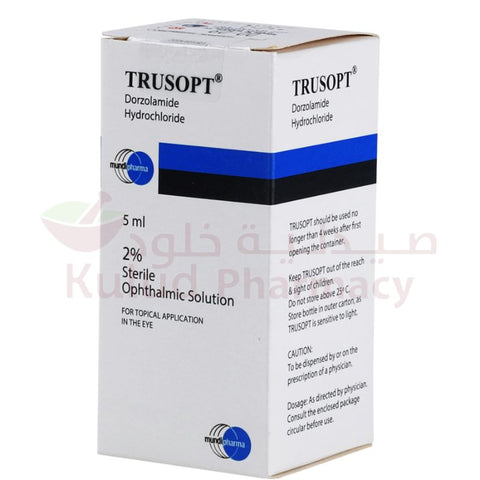 Buy Trusopt Eye Drops 5 ML Online - Kulud Pharmacy