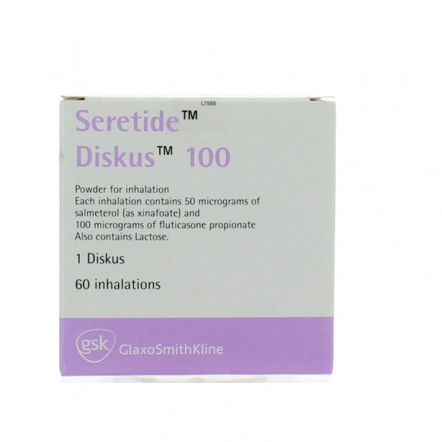 Seretide Diskus Inhalation Powder 100 Mcg 60 DO | Kulud Pharmacy