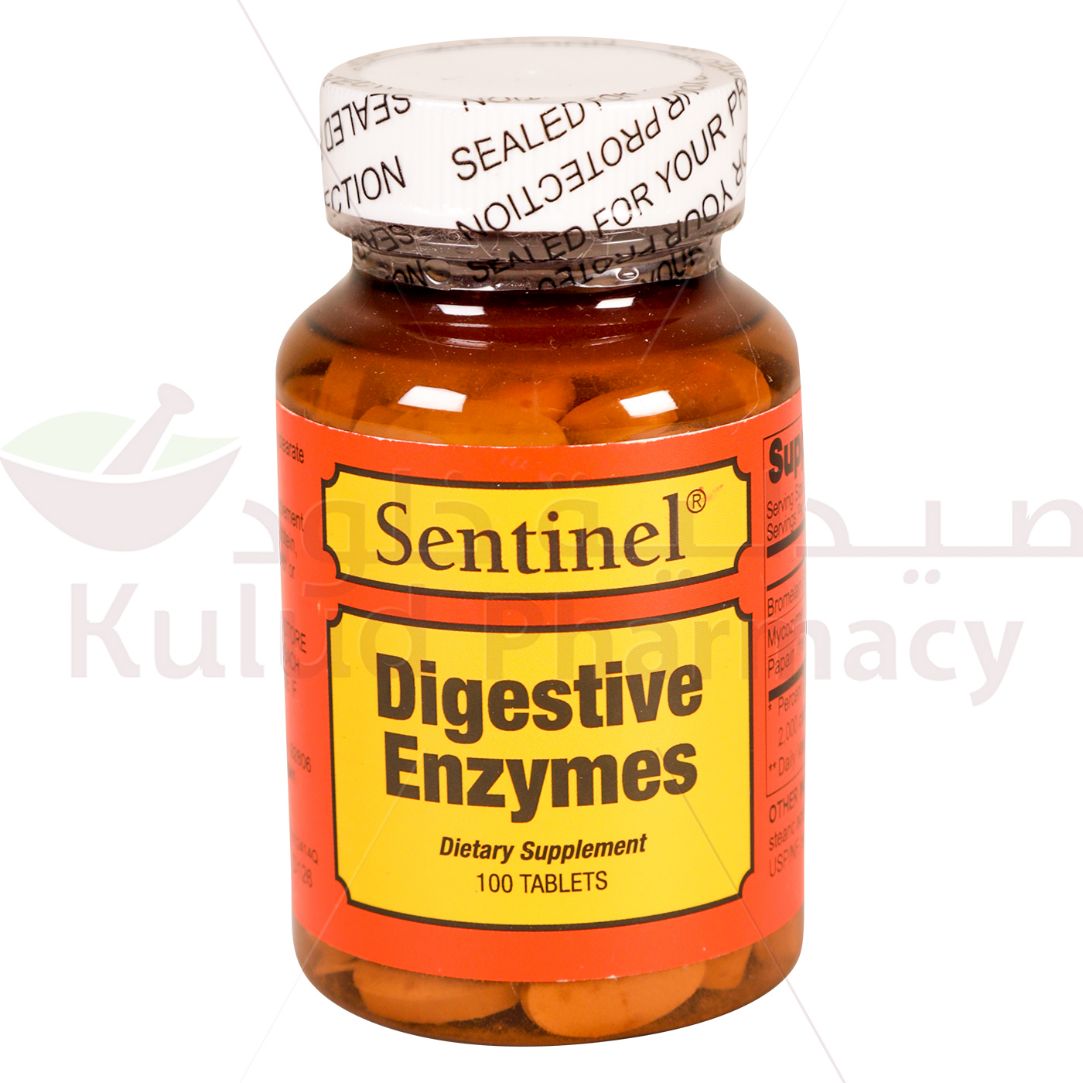 Sentinel Digestive Enzyme Tablet 100 Tab | Digestive Support Sentinel Digestive Enzyme Tablet 100 Tab | Digestive Support