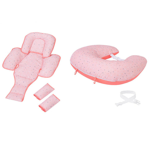 Clevacushion Nursing Pillow & Baby Nest (Coral)