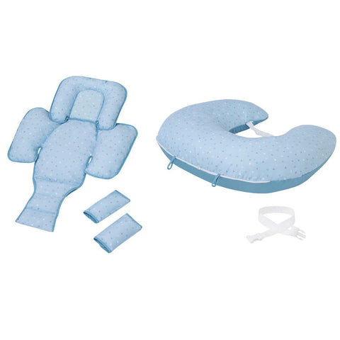 Clevacushion Nursing Pillow & Baby Nest (Blue)