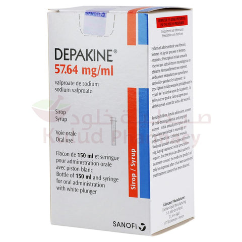 Buy Depakine Syrup 57.64 Mg 150 ML Online - Kulud Pharmacy