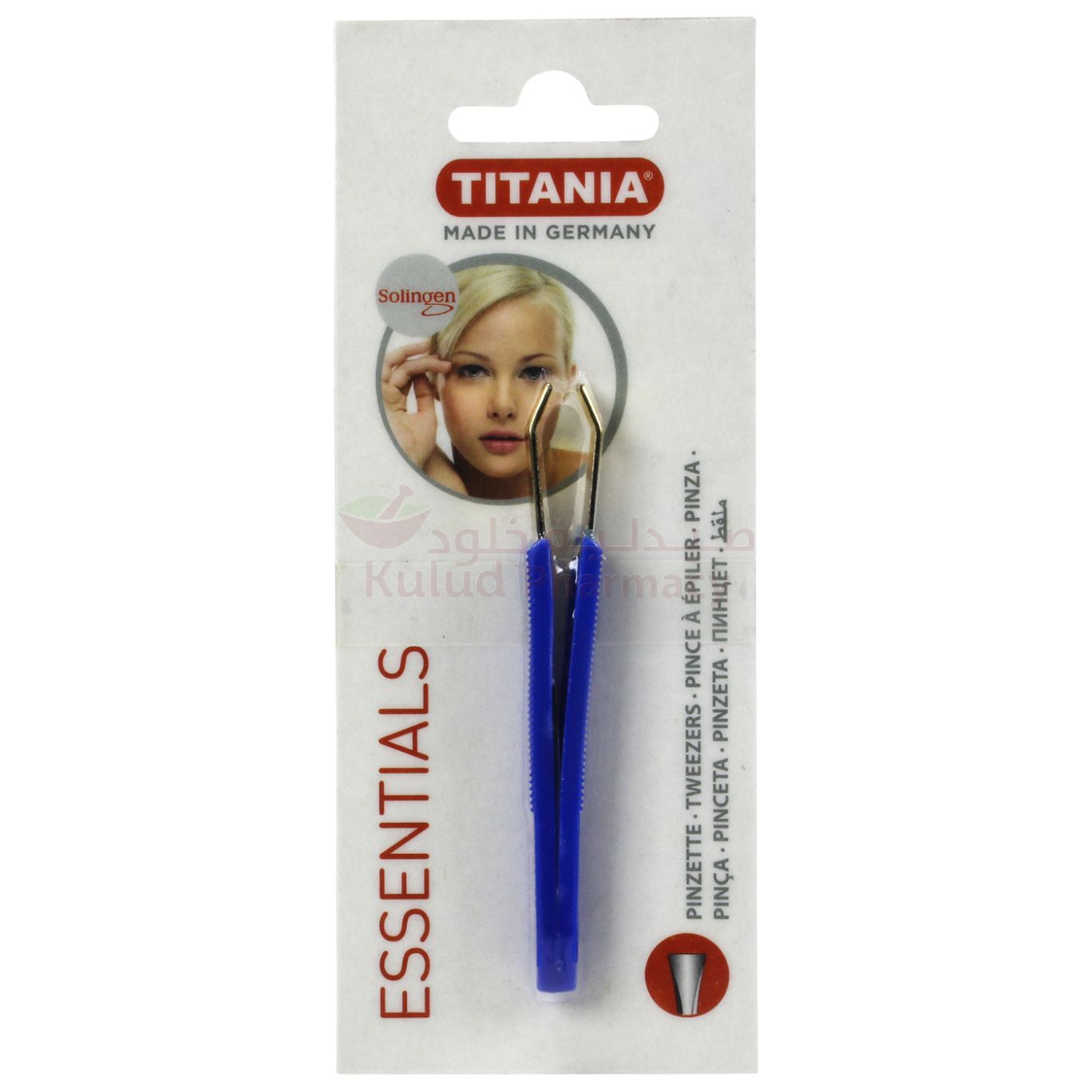 Titania Handle Gold Tweezer 1 PC | Tweezers Titania Handle Gold Tweezer 1 PC | Tweezers