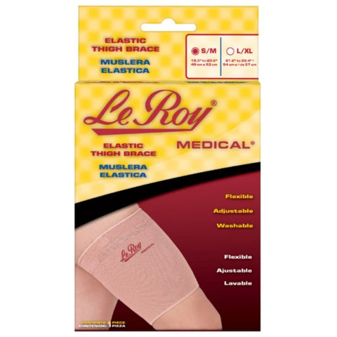 Buy Le Roy Medium Professional Elastic Thigh Brace Support 1 PC Online - Kulud Pharmacy