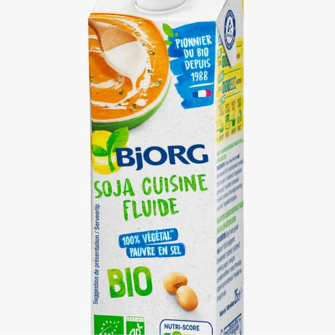 Bjorg Fluid Soy Cooking Cream 25cl