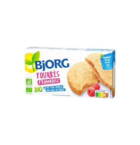 Bjorg Biscuits With Raspberry Filling 175g