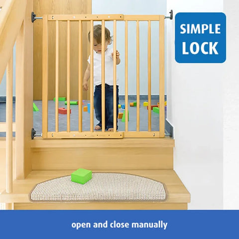 Reer Wall-Mounted Gate Basic, Simple-Lock, Wood