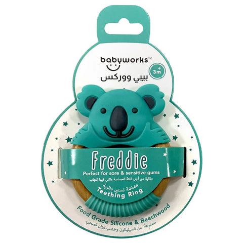 Baby Works - Bibibaby Teething Ring - Kenny Koala (Mint/Grey)