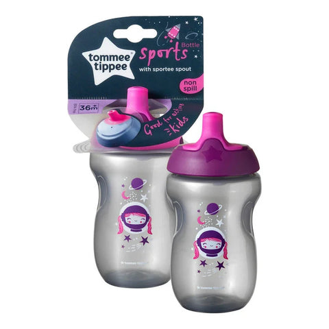 Tommee Tippee Sports Bottle With Sportee Spout, 300Ml (Purple)