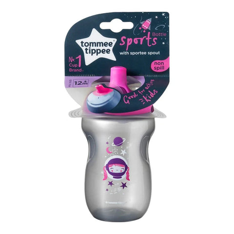 Tommee Tippee Sports Bottle With Sportee Spout, 300Ml (Purple)