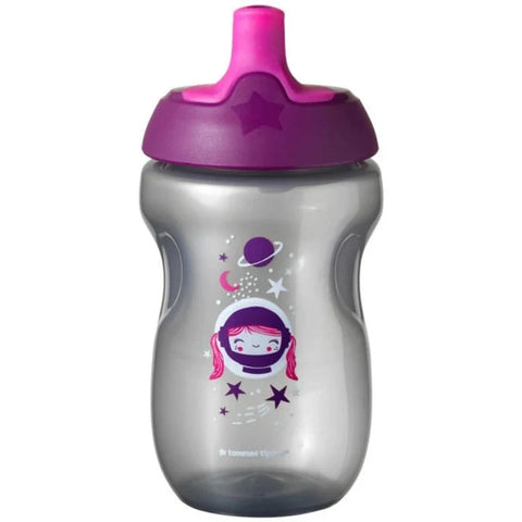 Tommee Tippee Sports Bottle With Sportee Spout, 300Ml (Purple)