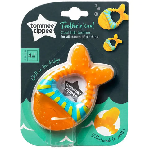 Tommee Tippee Teethe N Cool Waterfilled Teether 4M+, (Orange)