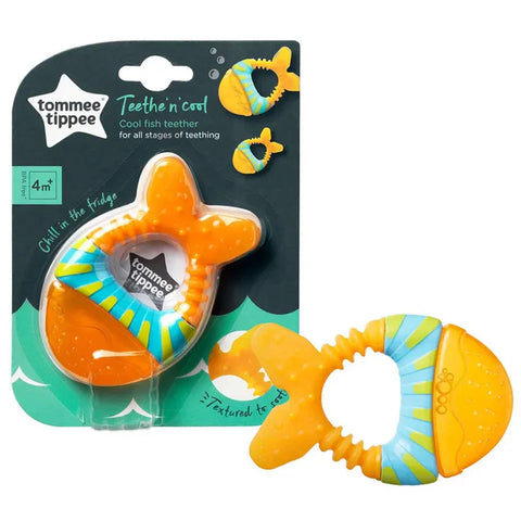 Tommee Tippee Teethe N Cool Waterfilled Teether 4M+, (Orange)