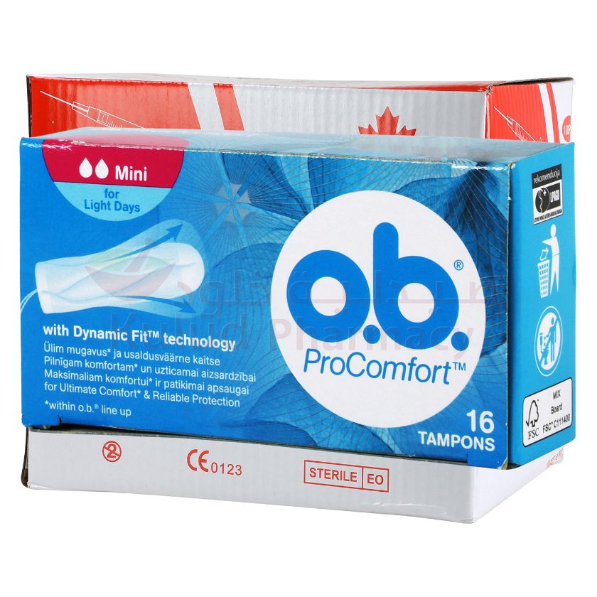 O.B. Pro Comfort Tampons 16 PC | Sanitary Pads O.B. Pro Comfort Tampons 16 PC | Sanitary Pads