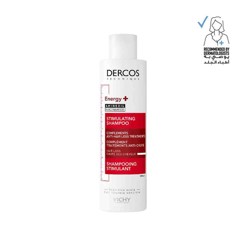 Vichy Dercos Energy + Stimulating and Anti Hair Loss Shampoo with Aminexil 200ml