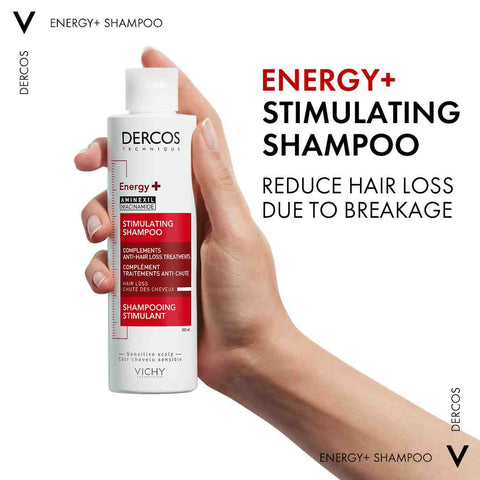 Vichy Dercos Energy + Stimulating and Anti Hair Loss Shampoo with Aminexil 200ml