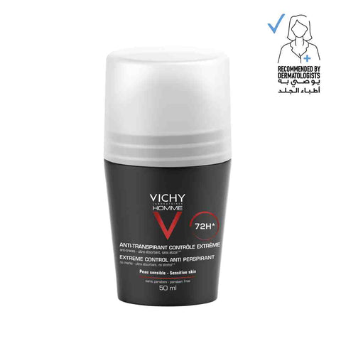 Vichy Homme 72 Hour Deodorant Anti Perspirant  Soothing Effect for men 50ml