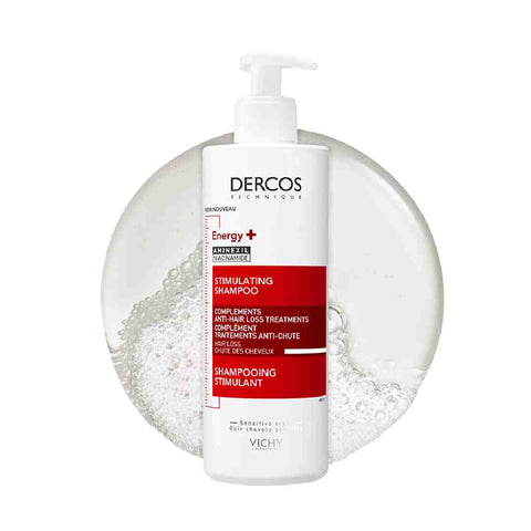 Vichy Dercos Energy + Stimulating and Anti Hair Loss Shampoo with Aminexil 400ml