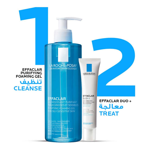 La Roche-Posay Effaclar Acne Foaming Cleansing Gel for Oily and Acne Prone Skin 400ml