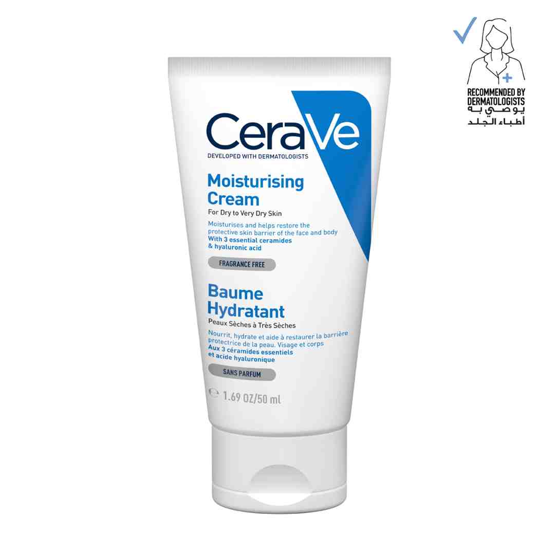 CeraVe Moisturizing Cream for Dry Skin with Hyaluronic Acid 50ml | Face Moisturizers CeraVe Moisturizing Cream for Dry Skin with Hyaluronic Acid 50ml | Face Moisturizers