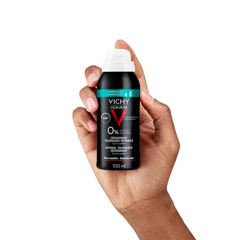 Vichy Homme 48 Hour Anti-Perspirant Optimal Tolerance Deodorant Spray for Men 125ml