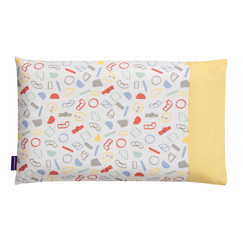 Clevafoam Toddler Pillow Case (Grey/Yellow)